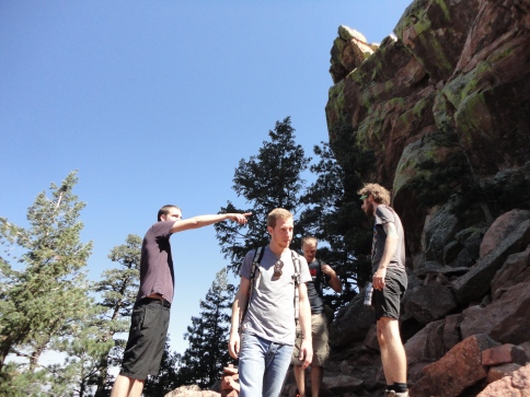 Hiking the Flat Irons in Boulder, CO with Zoltan's cousin Joel.